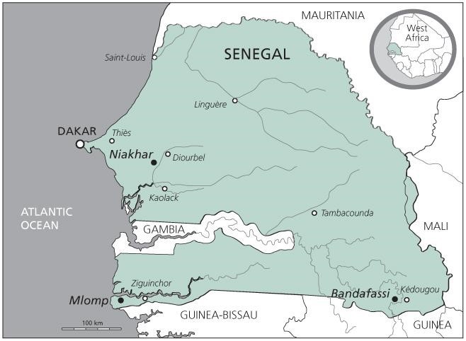 Fig. 1. Location of Niakhar