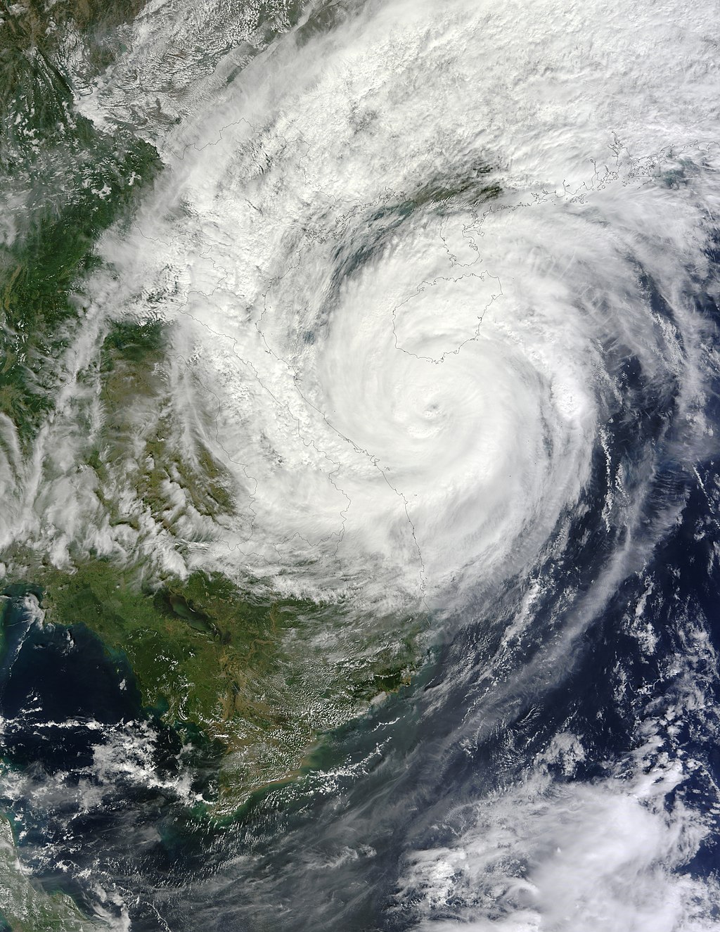 Typhoon Haiyan approaching Vietnam on November 10, 2013 © NASA